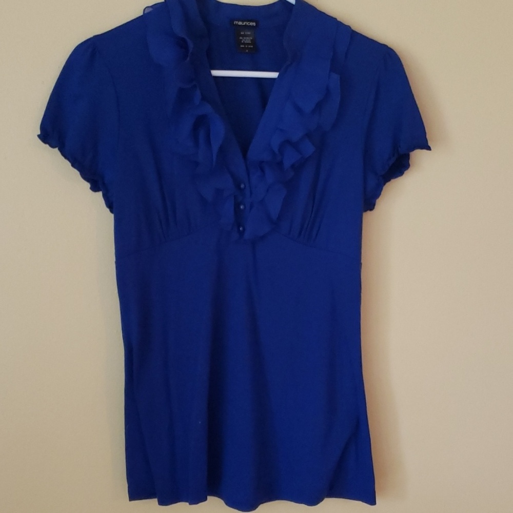 Maurices bright blue cotton top